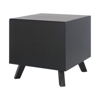 Zahara square small Pet Bed Black