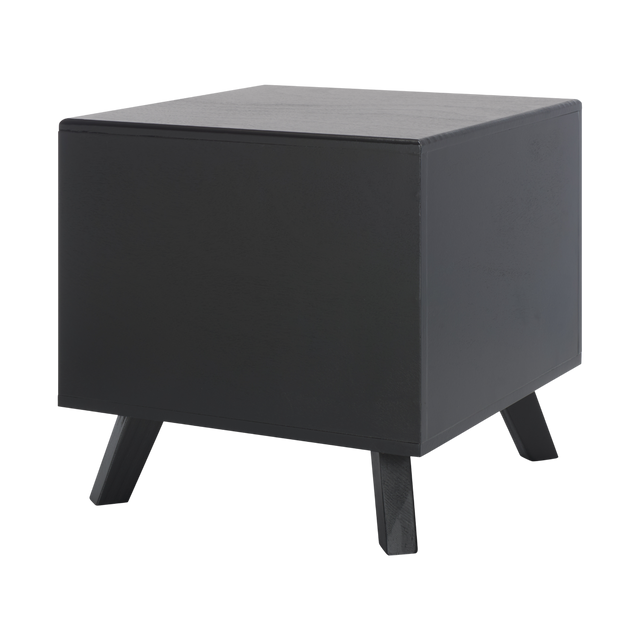 Zahara square small Pet Bed Black