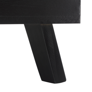 Zahara square small Pet Bed Black