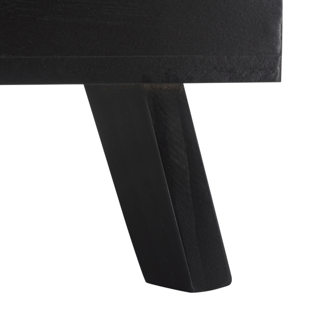 Zahara square small Pet Bed Black