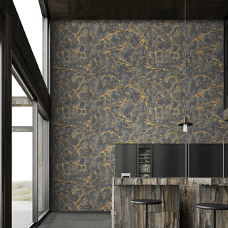 Palazzo Wallpaper Black Marble
