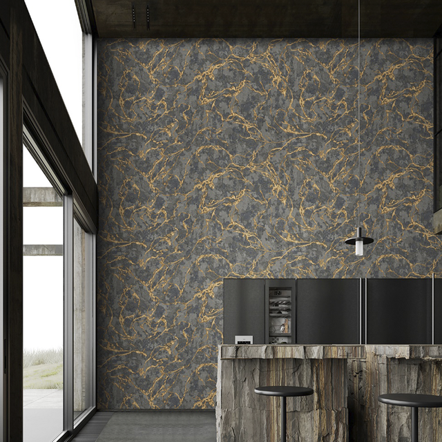 Palazzo Wallpaper Black Marble