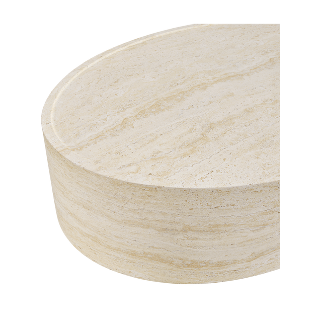 Pietra Oval Coffee Table Travertine