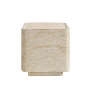Pietra Square Side Table Travertine