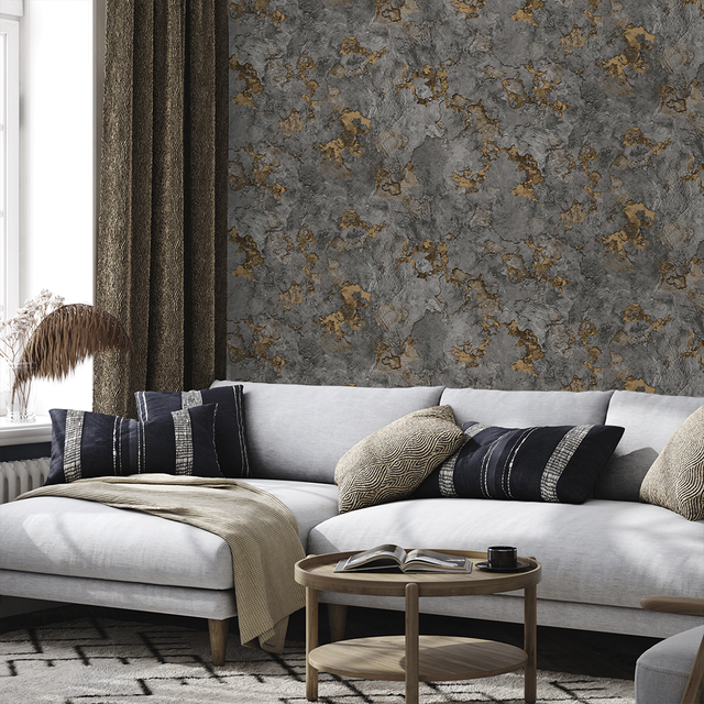 Pompei Wallpaper Copper Patina