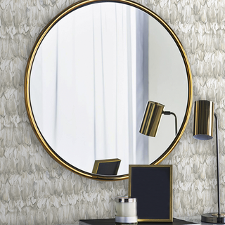 Positano Wallpaper Silver Feather