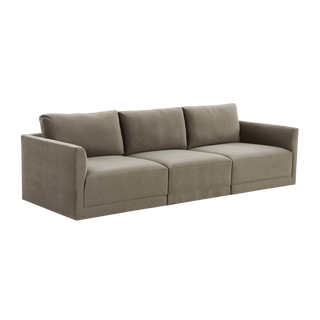 Valerio Velvet Modular Sofa Taupe