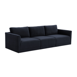 Valerio Velvet Modular Sofa Navy