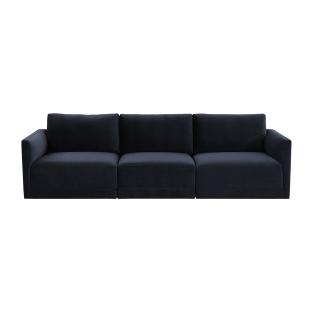 Valerio Velvet Modular Sofa Navy