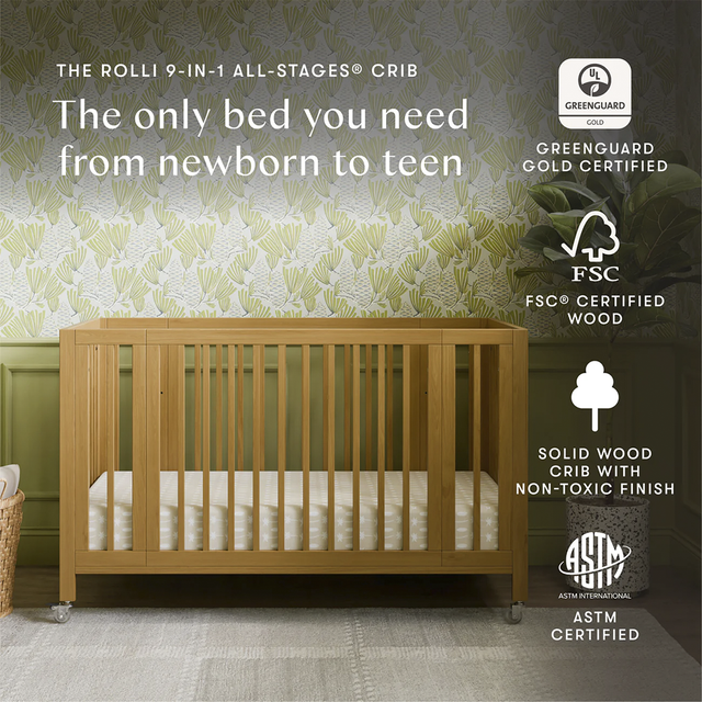 Rolli 9-in-1 Convertible All-Stages Crib