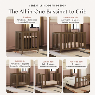 Rolli 9-in-1 Convertible All-Stages Crib