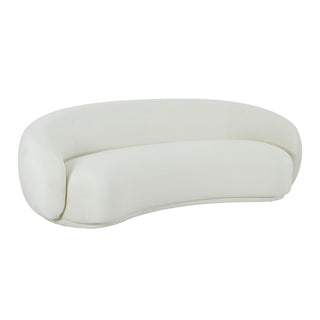 Urbana Off White Velvet Sofa