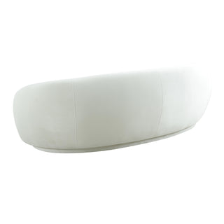Urbana Off White Velvet Sofa