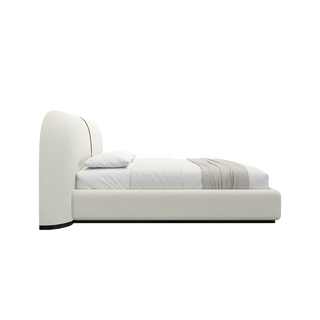 Sable Bed Off White Linen