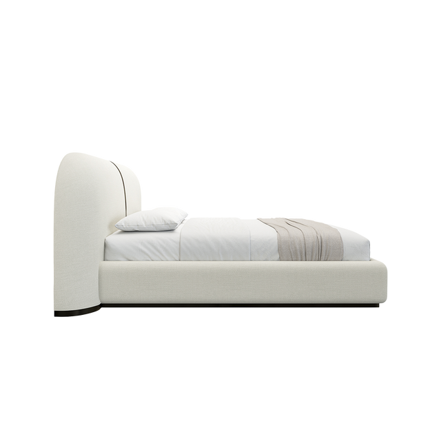 Sable Bed Off White Linen