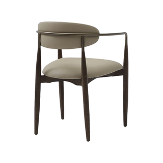 Sand Dining Chair Vegan Leather Beige