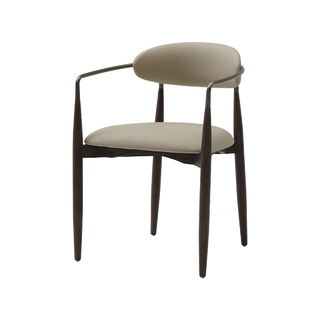 Sand Dining Chair Vegan Leather Beige