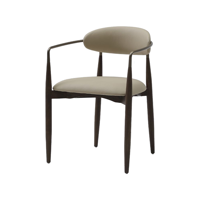Sand Dining Chair Vegan Leather Beige