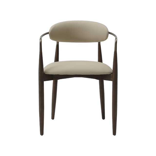 Sand Dining Chair Vegan Leather Beige
