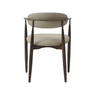 Sand Dining Chair Vegan Leather Beige