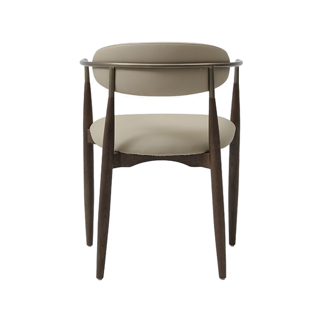 Sand Dining Chair Vegan Leather Beige