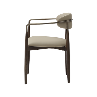 Sand Dining Chair Vegan Leather Beige