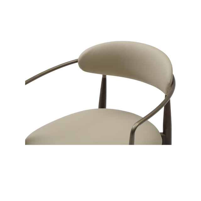 Sand Dining Chair Vegan Leather Beige