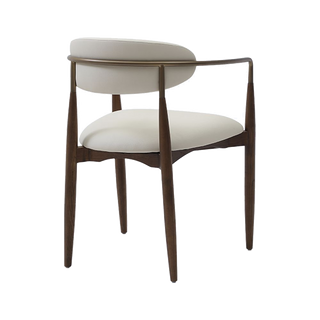Sand Dining Chair Vegan Leather Off White