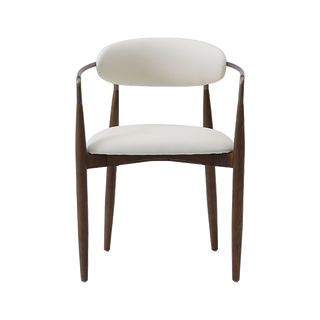 Sand Dining Chair Vegan Leather Off White