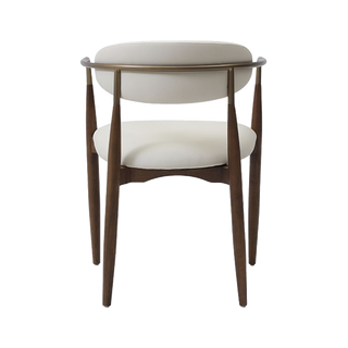 Sand Dining Chair Vegan Leather Off White