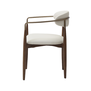 Sand Dining Chair Vegan Leather Off White
