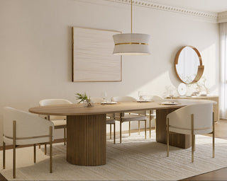 Oxford Rectangular XL Dining Table Greige Oak