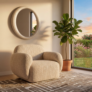 Solis Mirror Travertine