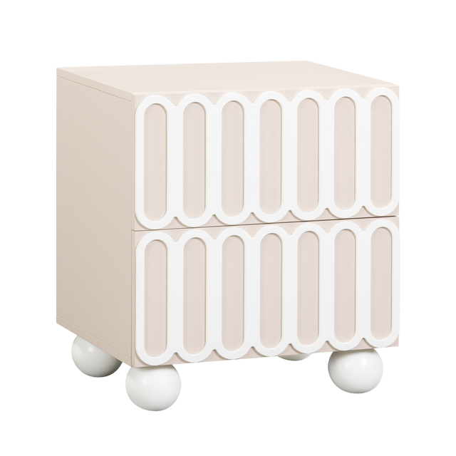 Valeria Taupe Nightstand