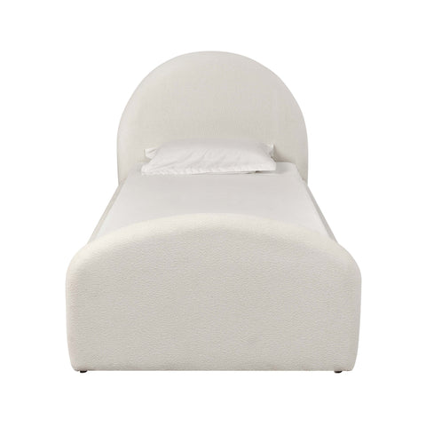 Valeria Cream Boucle Twin Bed