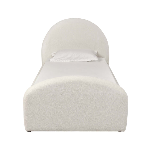 Valeria Cream Boucle Twin Bed
