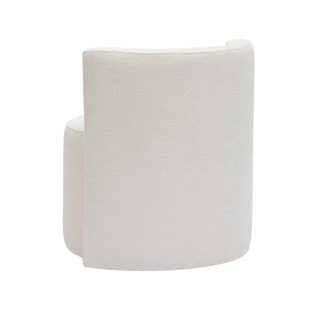 Lacey Cream Chenille Rolling Desk Chair