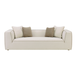 Vallora Cream Linen Sofa