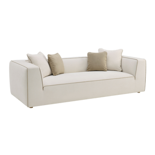 Vallora Cream Linen Sofa