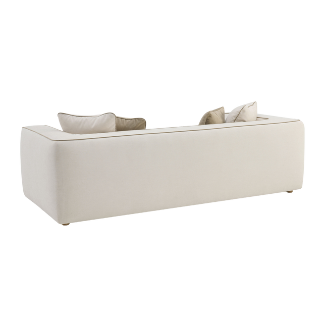 Vallora Cream Linen Sofa