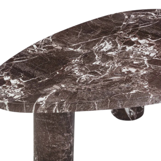 Seraphine 2 Piece Faux Red Marble Nesting Coffee Table Set