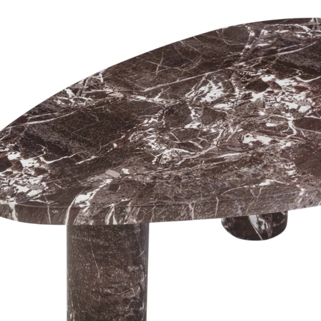 Seraphine 2 Piece Faux Red Marble Nesting Coffee Table Set
