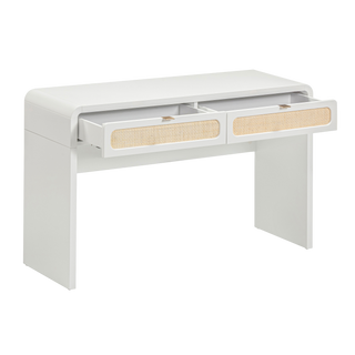 Marshy Rattan 2 Drawer Desk