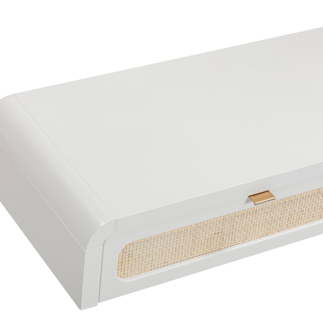 Marshy Rattan 2 Drawer Desk