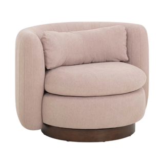 Valeria Chenille Swivel Lounge Chair