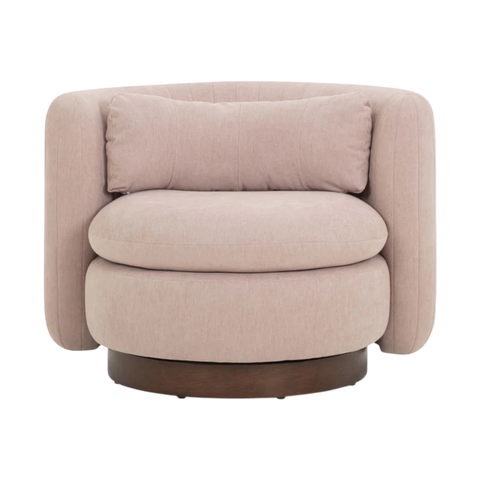 Valeria Chenille Swivel Lounge Chair