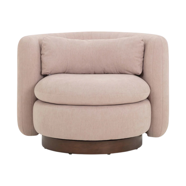Valeria Chenille Swivel Lounge Chair