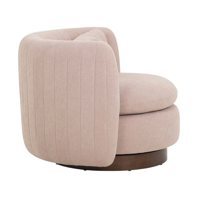 Valeria Chenille Swivel Lounge Chair