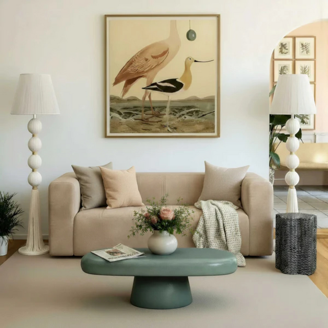 Calista Upcycled Chenille Sand Sofa