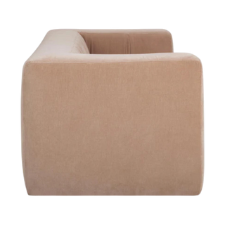 Calista Upcycled Chenille Peach Sofa